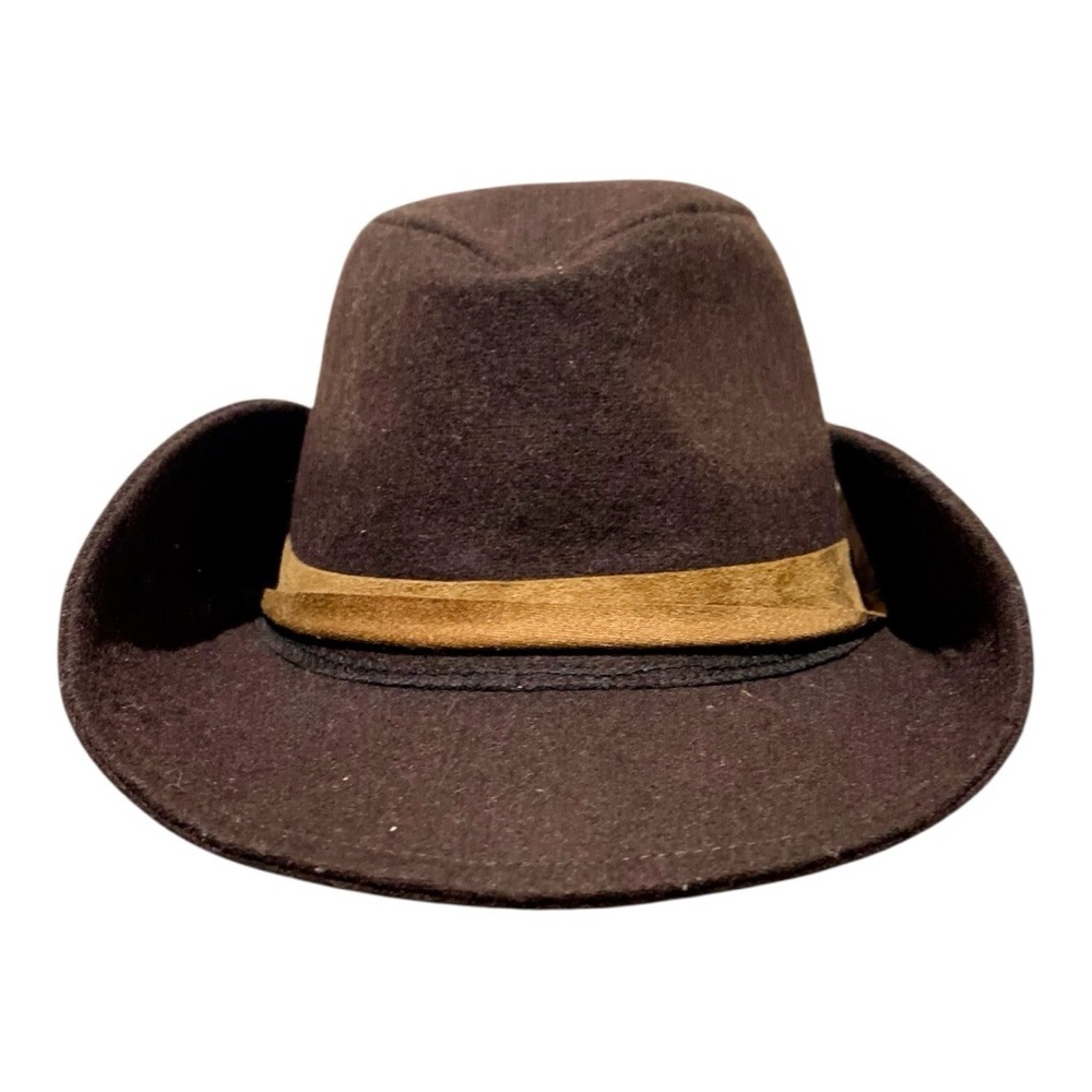 Children’s Addie & Tate Brown Fedora Hat with Tan Band